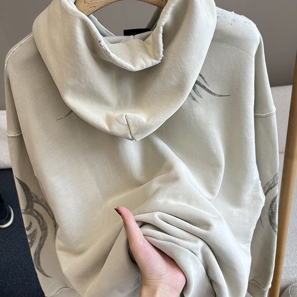 【24AW】バレンシアガ Y2K ロゴ コットン フーディ ジップ 偽物 bay09806